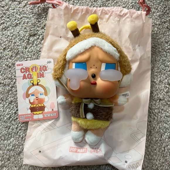POP MART Other - Pop Mart Crying Again Cry Baby Plush Toy "I'll Bring You a Flower"